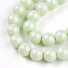 Baking Paint Pearlized Glass Pearl Bead Strands HY-N002-4mm-B02-4