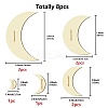 8Pcs 8 Style Wood Hoop Rings Macrame for DIY Craft Making DIY-WH0545-007-2