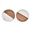 Epoxy Resin & Walnut Wood Pendants RESI-T057-10A-2