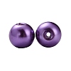 Lavender Garden Mixed Crackle Glass & Glass Pearl Bead Sets HY-X0009-8mm-01-3