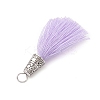 5Pcs 5 Colors Handmade Polycotton(Polyester Cotton) Tassel Pendants PALLOY-JF04470-5