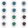 12Pcs 6 Colors Plastic Safety Craft Eye DIY-PH0031-36-1