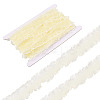 10 Yards Polyester Pleated Elastic Lace Trim SRIB-TA0001-23C-1