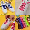 32Pcs 16 Colors Polyester Flat Custom Shoelace AJEW-SZ0001-91-7