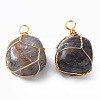 Natural Cloudy Quartz Pendants G-N332-50-06-2