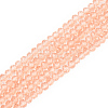 Glass Beads Strands EGLA-A034-T4mm-D21-2