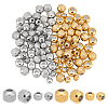 120Pcs 4 Styles 201 Stainless Steel Beads STAS-UN0043-33-1
