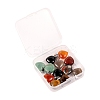 12Pcs 6 Style Natural Gemstone Pendants G-LS0002-10-8