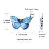12Pcs 6 Colors Printed Alloy Pendants FIND-FS0001-29-6