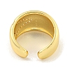 Brass Micro Pave Clear Cubic Zirconia Open Cuff Ring for Women LS-RJEW-M173-13A-G-3