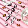 12Pcs 6 Colors Bowknot Food Grade Eco-Friendly Silicone Beads SIL-CJ0002-37-5