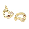 Brass Micro Pave Cubic Zirconia Pendants KK-P348-02A-G01-2