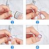 Ion Plating(IP) Adjustable 304 Stainless Steel Finger Rings Components STAS-P291-01C-G-5