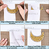 Resin Rhinestone Hotfix Rhinestone Iron on/Sew on Cloth Patches DIY-WH20063-030F-6