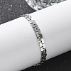 304 Stainless Steel Snake Link Chain Bracelets for Women BJEW-F488-22P-2