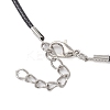 Transparent Electroplate Glass Pendant Necklaces NJEW-MZ00040-6