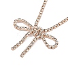 Alloy Crystal Rhinestone Cup Chains Necklaces NJEW-K384-03-2