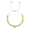 Heart Brass Enamel Charm Bracelets CK5066-5-1