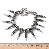 304 Stainless Steel Charm Bracelets BJEW-D385-02AS-5