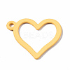 Spray Painted Alloy Pendants PALLOY-Q434-013G-NR-2