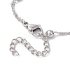304 Stainless Steel Singapore Chain Bracelets Making AJEW-JB01307-02-3