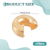 150Pcs Brass Crimp Beads KK-ME0003-52C-2