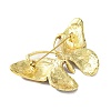 Golden Plated Alloy Colorful Rhinestone Insect Brooches LS-JEWB-L017-07G-02-2