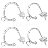 20Pcs 2 Size 304 Stainless Steel Ring Stud Earrings Findings STAS-BBC0004-71-1