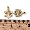 Brass Micro Pave Cubic Zirconia Pendants KK-Z137-05G-3