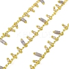 Handmade Brass Column Link Chains CHC-L053-12G-03-1