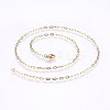 304 Stainless Steel Cable Chains Necklaces MAK-L015-36A-2