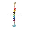 Alloy Enamel Heart Pendant Decorations HJEW-JM01507-05-1