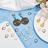 SOFPLATE 120Pcs 4 Colors Brass Leverback Earring Findings KK-SP0001-02-4