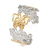 304 Stainless Steel Cuff Bangles for Women BJEW-G757-10GP-4