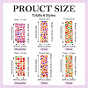 6 Styles Laser Plastic Stickers AJEW-TA0001-62-3