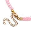 Butterfly Alloy Acrylic Charm Bracelets BJEW-JB10487-02-4