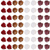 200Pcs 4 Colors Flower Resin Cabochons MRMJ-CY0001-01-6