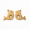 Ion Plating(IP) 304 Stainless Steel Pendants STAS-M089-34G-1