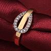 Classic Real 18K Gold Plated Tin Alloy Cubic Zirconia Rings for Women RJEW-BB09364-7G-4