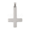 304 Stainless Steel Saint Peter's Cross Pendants STAS-C116-03P-1
