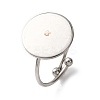 304 Stainless Steel Cuff Ring Components STAS-D372-02P-05-1