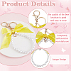 26Pcs Acrylic & Polyester Bowknot & Alloy Enamel Pendant Decoration HJEW-PH01949-4