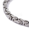 304 Stainless Steel Byzantine Chain Bracelets BJEW-I295-02B-P-2