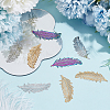 36Pcs 3 Styles 201 Stainless Steel Filigree Pendants STAS-WR0001-14-4