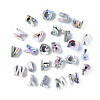 Opaque Rainbow Iridescent Acrylic Beads OACR-P010-22A-1