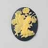 Opaque Resin Decoden Cabochons LS-RESI-WH0034-52A-01-1
