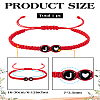 1Pc Adjustable Nylon Cord Braided Bracelets for Women Men BJEW-LP0001-31B-J-2
