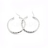 Ring 304 Stainless Steel Hoop Earrings EJEW-O024-09P-2