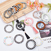 16Pcs 16 Colors Silicone Beads SIL-SC0001-78-4