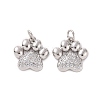Rack Plating Brass Micro Pave Cubic Zirconia Charms KK-C008-36P-2